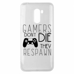 Чехол для Xiaomi Pocophone F1 Gamers dont die they respawn - PrintSalon