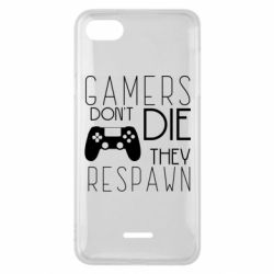 Чехол для Xiaomi Redmi 6A Gamers dont die they respawn - PrintSalon