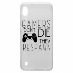 Чехол для Samsung A10 Gamers dont die they respawn - PrintSalon