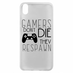 Чехол для Xiaomi Redmi 7A Gamers dont die they respawn - PrintSalon