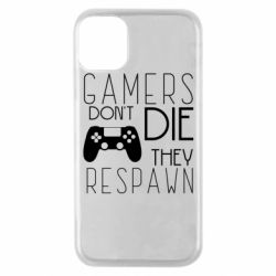 Чехол для iPhone 11 Pro Gamers dont die they respawn - PrintSalon