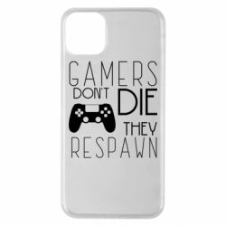 Чехол для iPhone 11 Pro Max Gamers dont die they respawn - PrintSalon