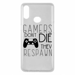 Чехол для Samsung A10s Gamers dont die they respawn - PrintSalon