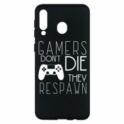 Чехол для Samsung M30 Gamers dont die they respawn - PrintSalon
