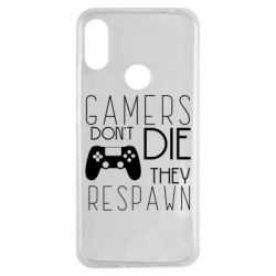 Чехол для Xiaomi Redmi Note 7 Gamers dont die they respawn - PrintSalon