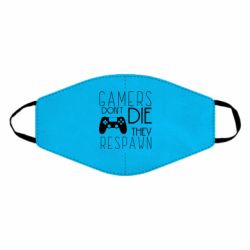 Маска многоразовая Gamers dont die they respawn - PrintSalon