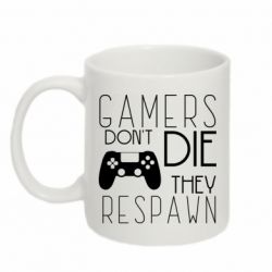 Чашка 320ml Gamers dont die they respawn - PrintSalon