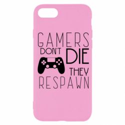 Чехол для iPhone SE 2020 Gamers dont die they respawn - PrintSalon