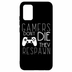 Чехол для Samsung A02s/M02s Gamers dont die they respawn - PrintSalon