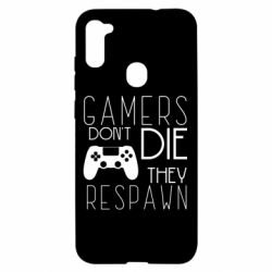 Чехол для Samsung A11/M11 Gamers dont die they respawn - PrintSalon