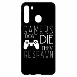 Чехол для Samsung A21 Gamers dont die they respawn - PrintSalon