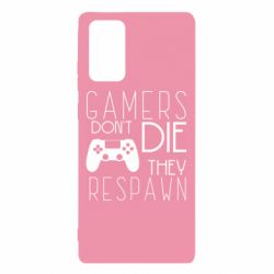 Чехол для Samsung Note 20 Gamers dont die they respawn - PrintSalon