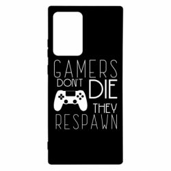 Чехол для Samsung Note 20 Ultra Gamers dont die they respawn - PrintSalon