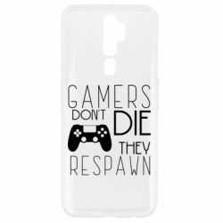 Чехол для Oppo A5/A9 2020 Gamers dont die they respawn - PrintSalon