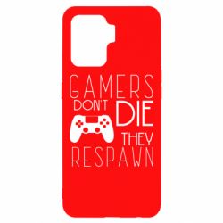 Чехол для Oppo Reno 5 Lite Gamers dont die they respawn - PrintSalon