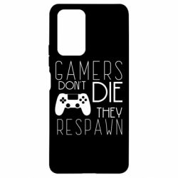Чехол для Xiaomi Redmi Note 10 Pro Gamers dont die they respawn - PrintSalon