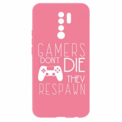 Чехол для Xiaomi Redmi 9 Gamers dont die they respawn - PrintSalon