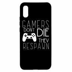 Чехол для Xiaomi Redmi 9a Gamers dont die they respawn - PrintSalon