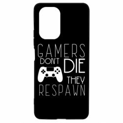 Чехол для Xiaomi Poco F3/K40 Gamers dont die they respawn - PrintSalon
