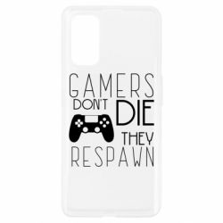 Чехол для Realme 7 Pro Gamers dont die they respawn - PrintSalon