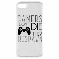 Чехол для iPhone SE 2022 Gamers dont die they respawn - PrintSalon