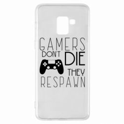 Чехол для Samsung A8+ 2018 Gamers dont die they respawn - PrintSalon