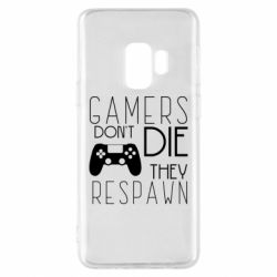 Чехол для Samsung S9 Gamers dont die they respawn - PrintSalon