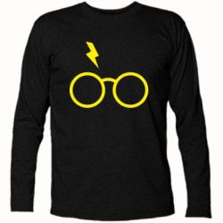 Футболка с длинным рукавом Гарри Поттер лого - PrintSalon