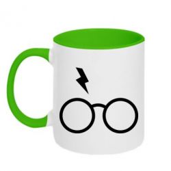 Чашка двухцветная 320ml Гарри Поттер лого - PrintSalon