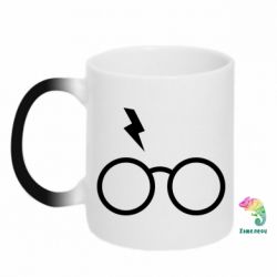 Чашка-хамелеон Гарри Поттер лого - PrintSalon