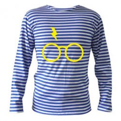 Тельняшка с длинным рукавом Гарри Поттер лого - PrintSalon