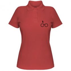 Женское поло Гарри Поттер лого - PrintSalon