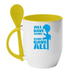 Чашка с ложкой Gave All - PrintSalon