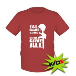 Детская футболка Gave All - PrintSalon