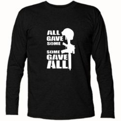 Футболка с длинным рукавом Gave All - PrintSalon
