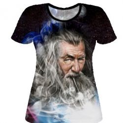Женская футболка 3D Гэндальф - PrintSalon