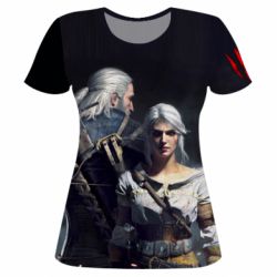 Жіноча 3D футболка Геральд и Цирилла - PrintSalon