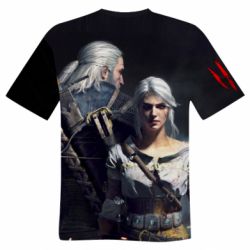 Чоловіча футболка 3D Геральд и Цирилла - PrintSalon