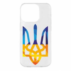 Чохол для iPhone 14 Pro Герб з ломаних смуг