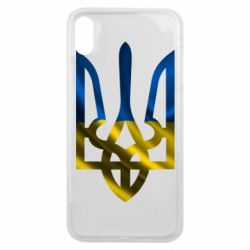 Чохол для iPhone Xs Max Герб на фоні прапора - PrintSalon
