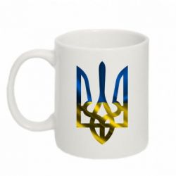 Чашка 320ml Герб на фоні прапора - PrintSalon