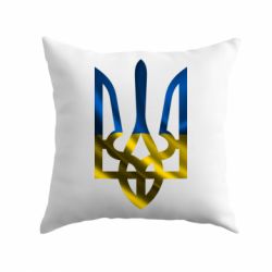 Подушка Герб на фоні прапора - PrintSalon