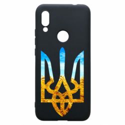 Чохол для Xiaomi Redmi 7 Герб на фоні прапора - PrintSalon