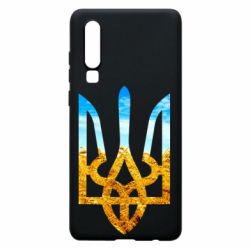 Чохол для Huawei P30 Герб на фоні прапора - PrintSalon