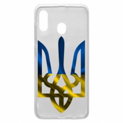 Чохол для Samsung A30 Герб на фоні прапора - PrintSalon