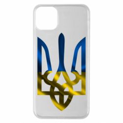 Чехол для iPhone 11 Pro Max Герб на фоні прапора