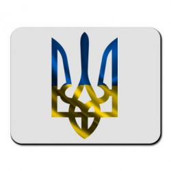 Килимок для миші Герб на фоні прапора - PrintSalon