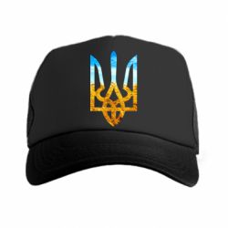 Кепка-тракер Герб на фоні прапора - PrintSalon