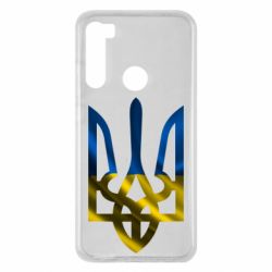 Чохол для Xiaomi Redmi Note 8 Герб на фоні прапора - PrintSalon