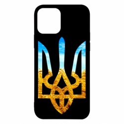 Чохол для iPhone 12 Pro Герб на фоні прапора - PrintSalon